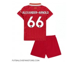 Liverpool Alexander-Arnold #66 Domáci Detský futbalový dres 2024-25 Krátky Rukáv (+ trenírky)